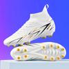 Unisex Football Boots High Elastic Socks Training Artificial Grassland Training Football Shoes Football Shoes with Long Spikes for Outdoor Children