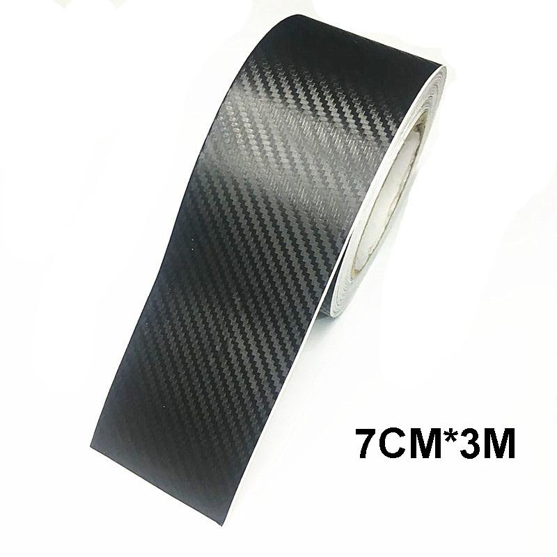 3D наклейка из углеродного волокна для автомобиля, защитная паста для самостоятельного изготовления, полоска для порога автомобиля, боковое зеркало, лента против царапин, водонепроницаемая защитная пленка