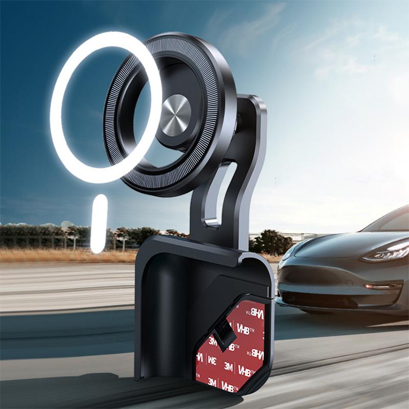 Магнитный автомобильный держатель телефона для Tesla Model 3 XYS Center Control Display Slide Rail держатель телефона вращающийся для iPhone 14 13 12