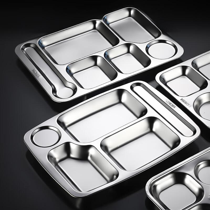 Ланч-поднос из нержавеющей стали 304 с 3 отделениями