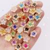 Rhinestone 50pcs Resin Cute Colorful 10mm Clock Flower Flatback  Applique DIY Wedding Scrapbook