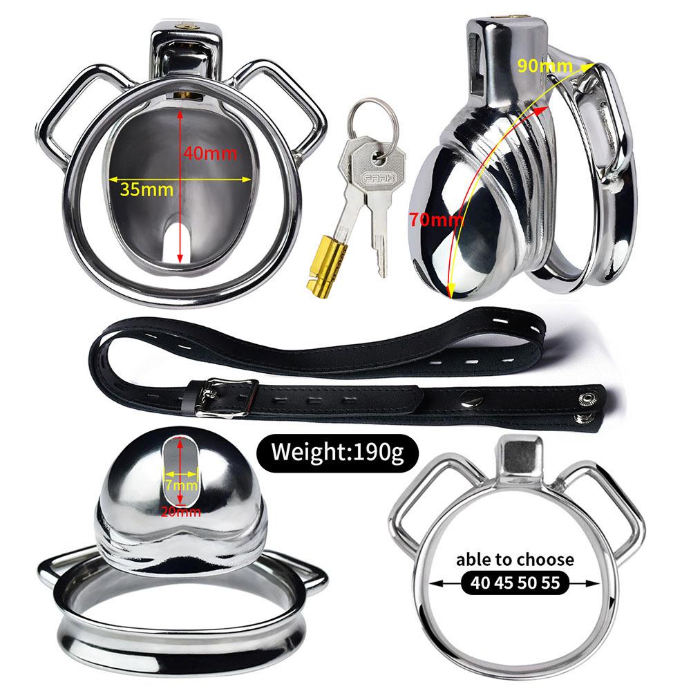 Unique Appearance Design Small Chastity Cage Stainless Steel Male Chastity Devices Adult Sex Toys for Men Penis Urethral Lock