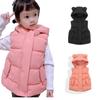 Toddler Baby Girls Boys Winter Windproof Coat Hooded Warm Out Wear Waistcoat Winter Vest