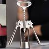 Zinc Alloy Wine Corkscrew Wing Design Stainless Steel Spiral Bottle Opener Professional High Hardness Wine Cork Remover Kitchen