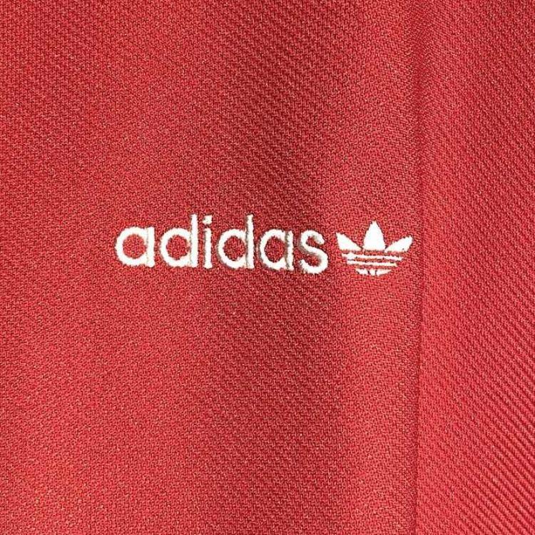 Adidas Оригинальная спортивная стильная куртка из серии «Удобная мягкая дышащая полосатая винтажная куртка с длинным рукавом, мужские куртки красного цвета JL8393