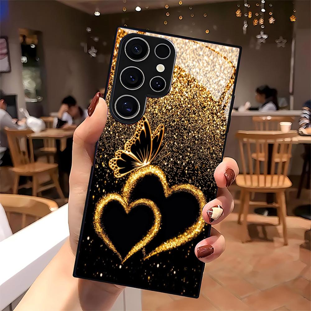 Чехол с рисунком Чехол для телефона из стекла для Samsung Galaxy S26 22 23 24 25 PLUS S21 22 23 24 25 ULTRA