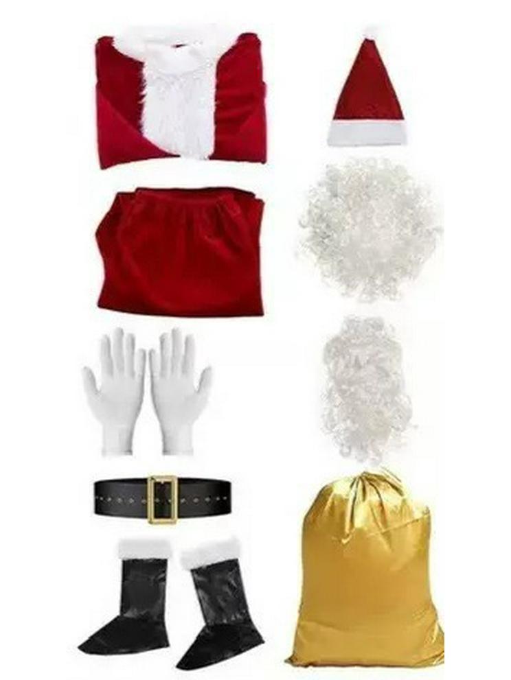 Santa Claus Plus Size Extra Thick Christmas Costume - Classic Style