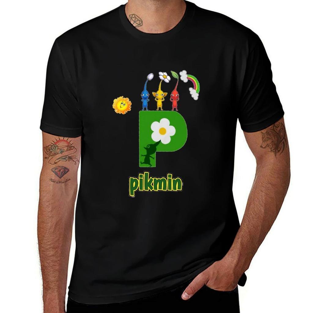 Pikmin t shirt TShirt Minimalist Plain Crew Neck TShirt