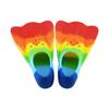 Silicone Short Duck Freestyle Swimming Fins for Adults and Kids-Soft Comfortable Snorkeling & Scuba Diving Training Equipment
