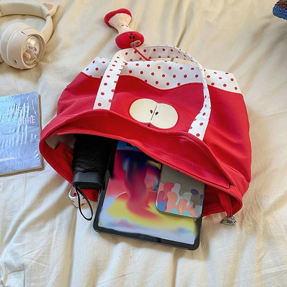 Message Bag Fruits Shoulder Bag Solid Color Nylon Tote Bag Fashion Funny Handbag  Travel