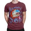 Ren And Stimpy Happy Happy Joy Joy T Shirt Beach TShirts Unisex Cotton O Neck Oversized Tees ShortSleeve Y2k Retro Tshirt