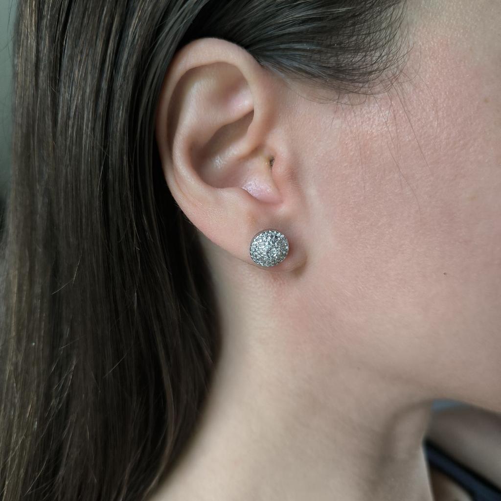 Серебряные серьги с фианитами (2191612)