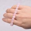 Rose Quartzs Bracelet Pink Crystal Natural Stone Beads Bracelets Madagascar Round Bead Stretch Healing Lovers Women Jewelry Gift