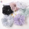Latest Net Yarn Chiffon Scrunchie Women Girls Elastic Hair Rubber Bands Accessories Tie Hair Ring Rope Ponytail Holder Headdress