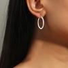 1 пара женских серег, нерегулярный круглый дизайн, легкие, блестящие круги