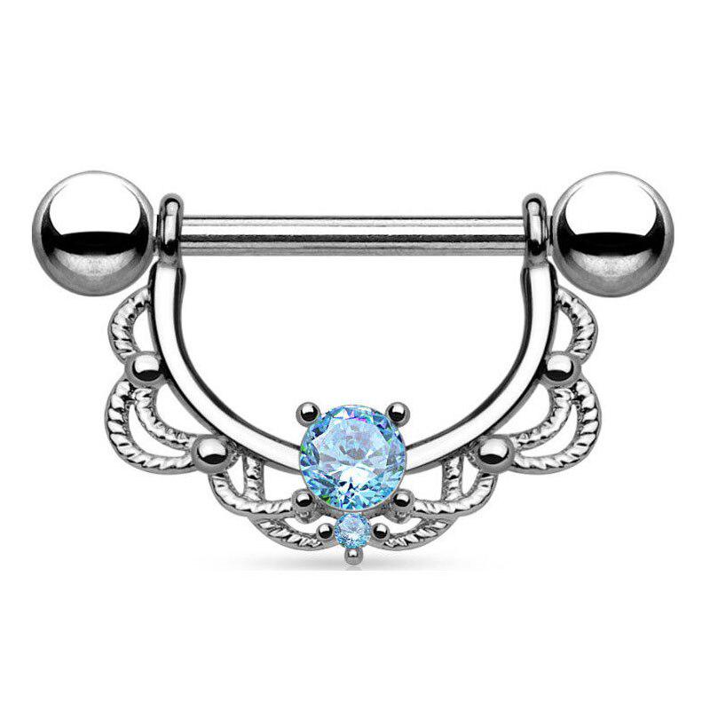 2 шт., кольцо для сосков со штангой, кольца для пирсинга, креативные украшения для тела в стиле панк, кольца с цирконом в форме сердца для женщин