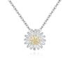 925 Sterling Silver Daisy Necklaces & Pendants For Women Fashion Lady Festival Gift Sterling-silver-jewelry