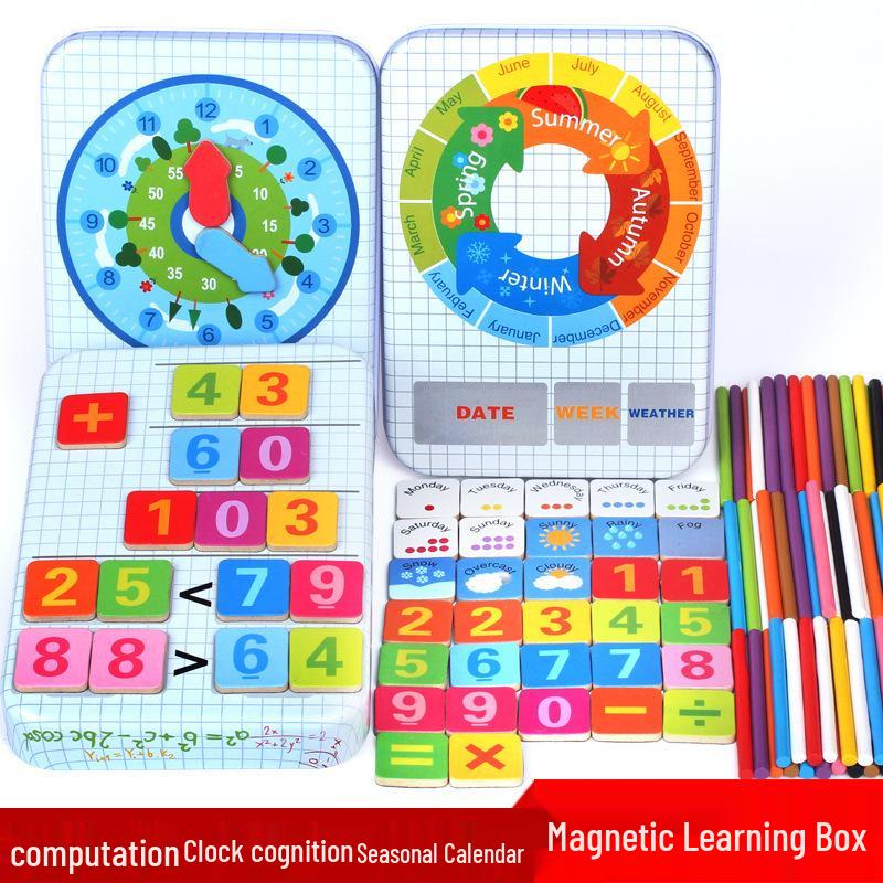 Montessori Wooden Math Teaching Aids for Kids - Counting Sticks for Early Education (Ages 1-6)