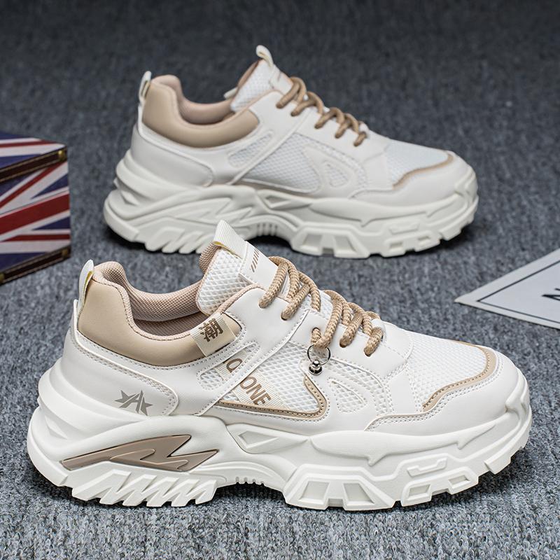 Новая Мода Мужские Четыре Сезона Удобные Ботинки на Толстой Подошве Студенческие Мальчики Девочки Трендовые Дышащие Повседневные Кроссовки для Бега на Мягкой Подошве