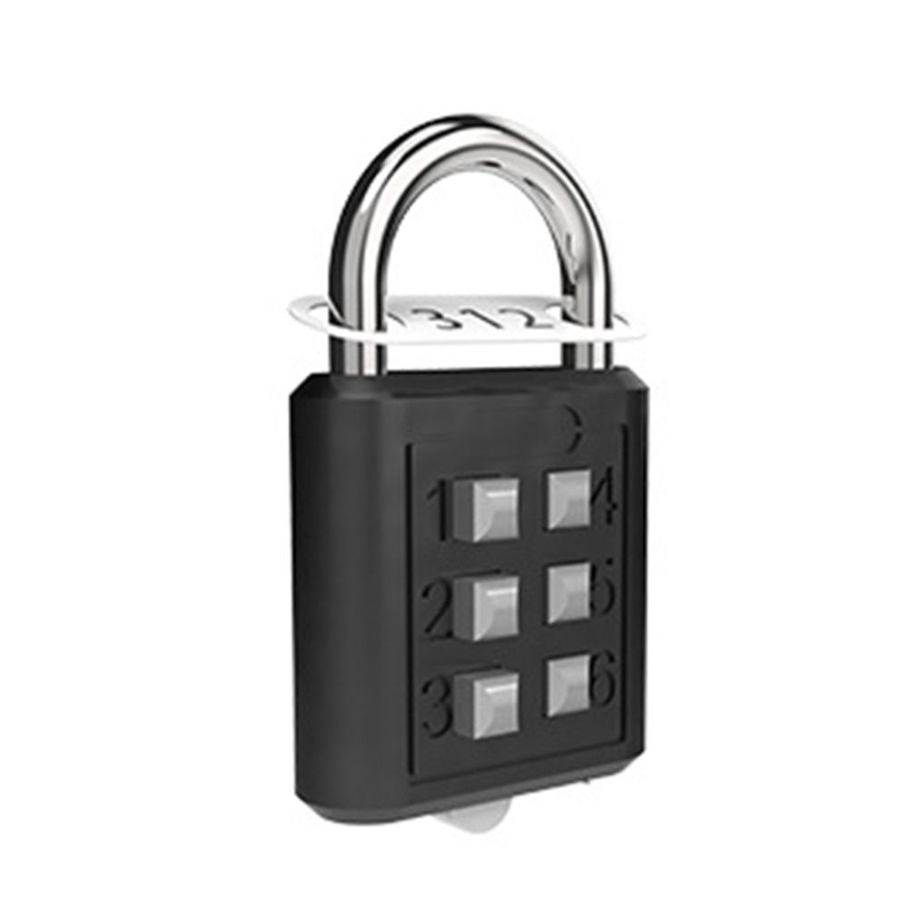 Security Dormitory Cabinet  Lock Luggage Padlock Backpack Zipper Lock 6 Digit Button Password Lock