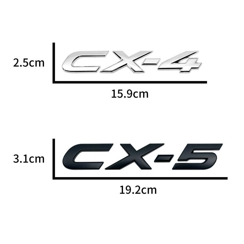 1 шт. Автомобиль 3D АБС-пластик Хромированный Серебристый/Черный CX4 CX5 CX-4 CX-5 Логотип Автомобиль Боковое Крыло Задний Багажник Эмблема Наклейка Для Аксессуаров