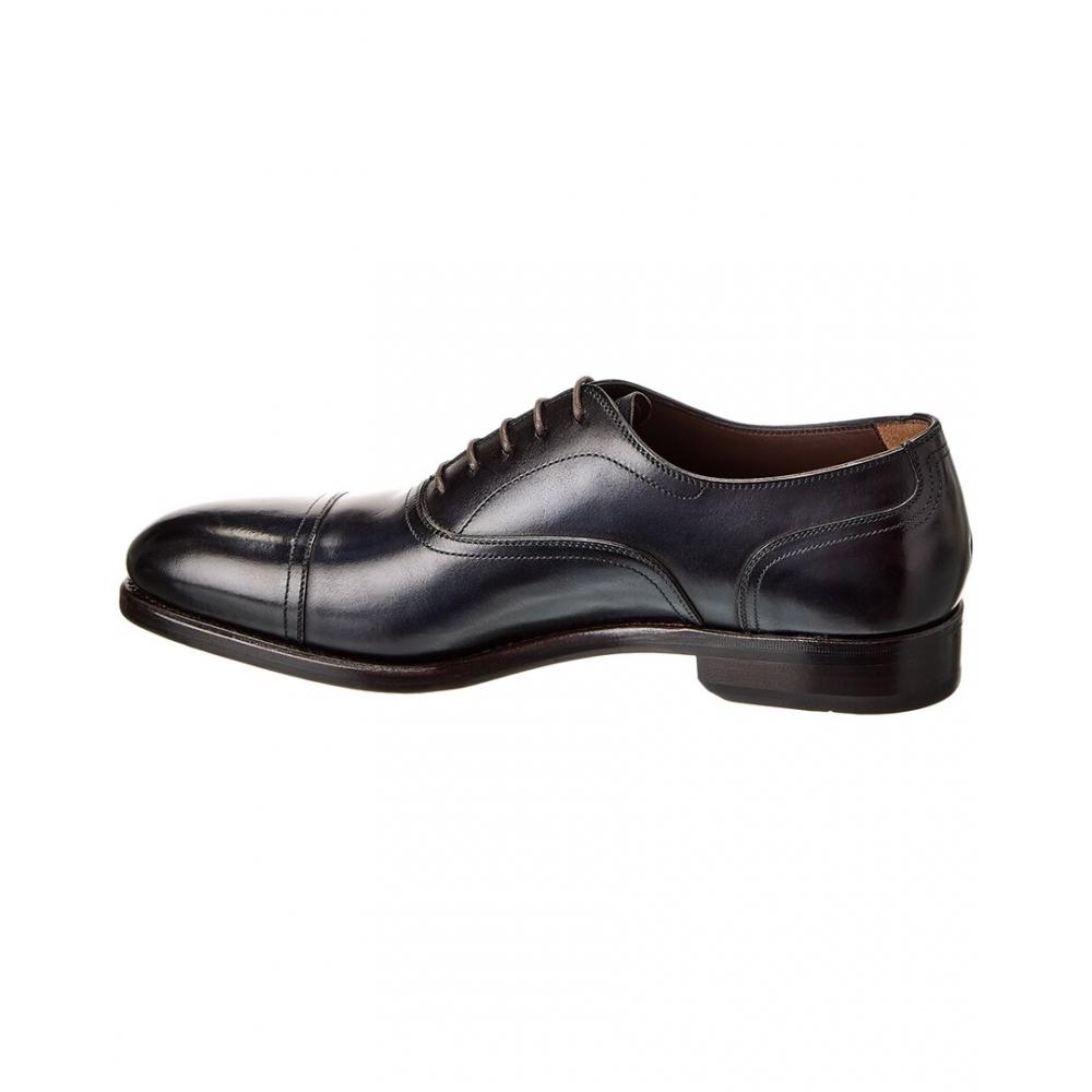 Salvatore Ferragamo Ferragamo Baron Leather Oxford Blue