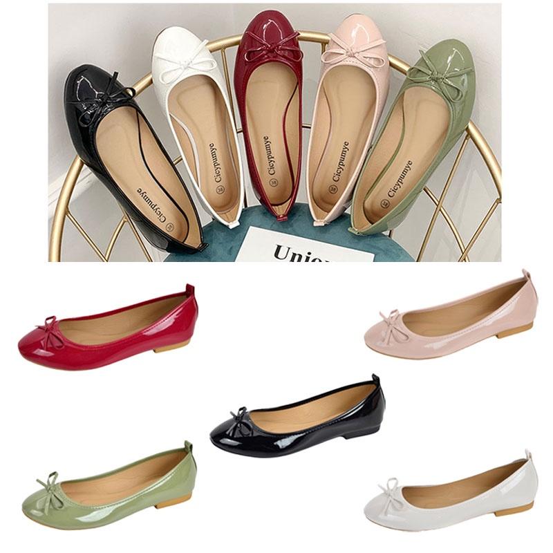 Elegant And Comfortable Ballet Flats For Women Low Heel Pure Color Soft And Gentle On Feet