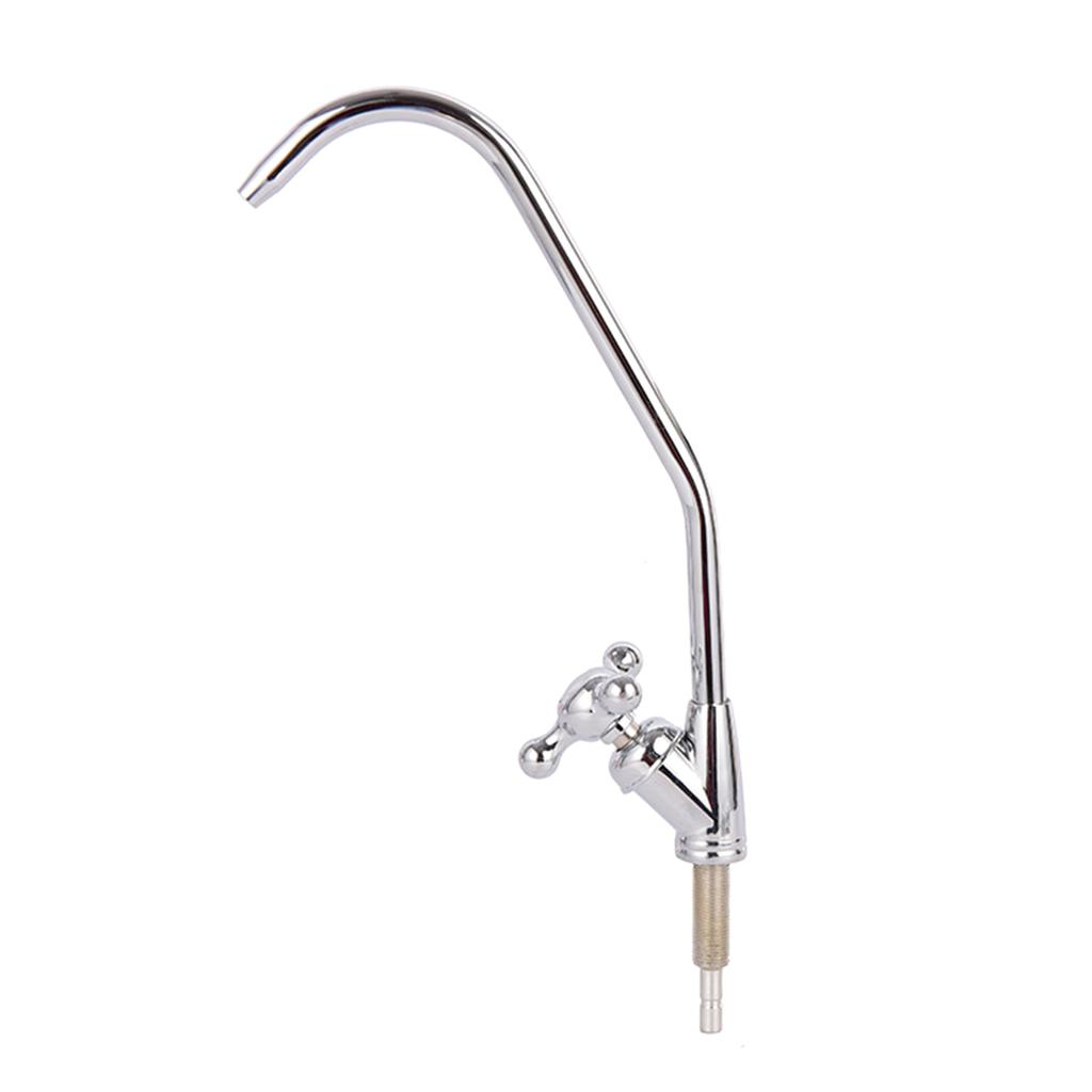 Кран для питьевой воды из нержавеющей стали, трубчатый кран с 1/4 дюйма, кран для мойки с одним отверстием, кран для напитков для очистителя воды