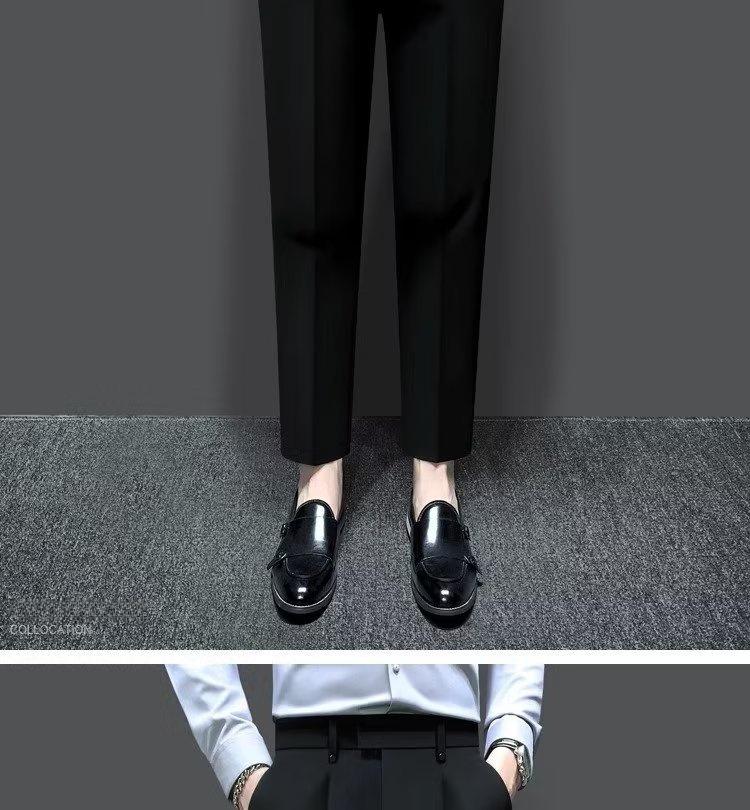 Трендовые мужские повседневные брюки со средней посадкой 2024 года — универсальная посадка Nine-Point для весны и осени