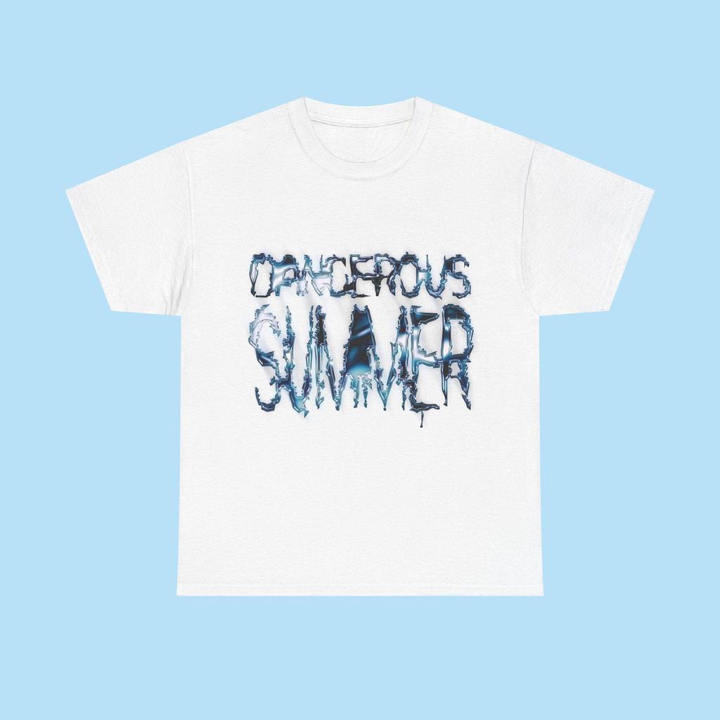 Футболка Yeat Dangerous Summer из плотного хлопка: Повседневная уличная одежда унисекс