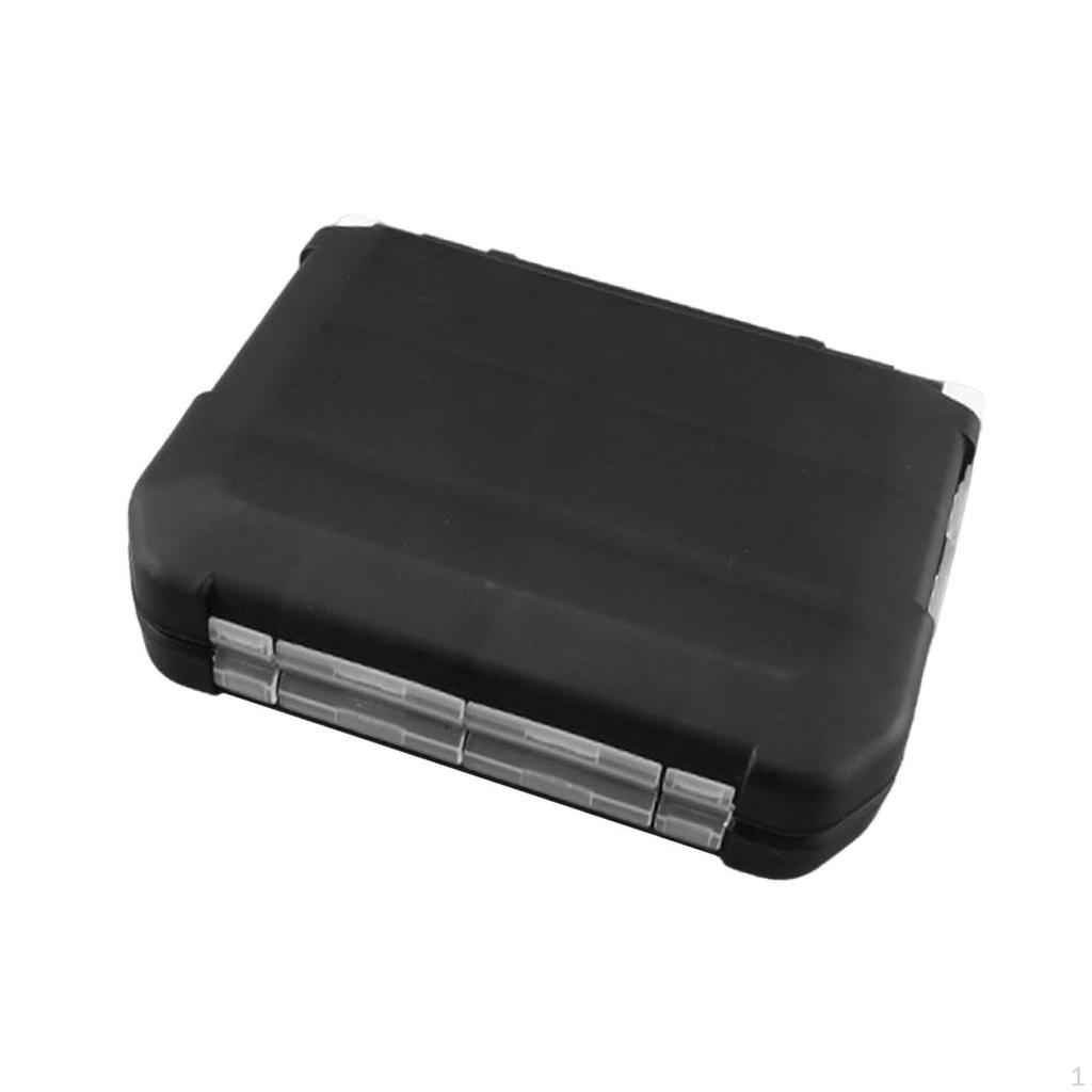 Easy-to-carry Double-sided Waterproof Fishing Tackle Box with Lightweight, Removable Dividers.