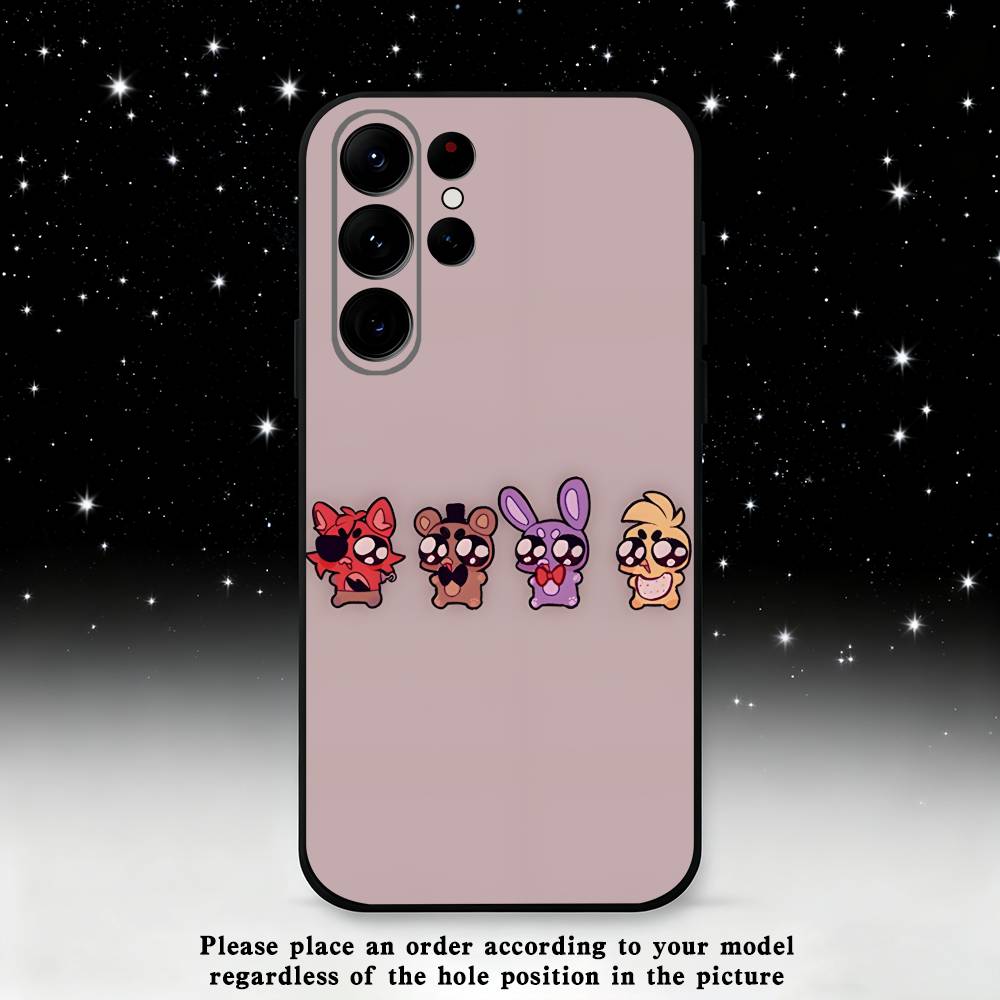 Чехол для телефона Five-Nights-At-Freddys F-Fnaf для Samsung S25, S24 Ultra, S20, S30 plus, S22 plus, S23, S30 Ultra 5G, силиконовый, черный