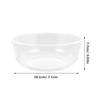 1Pcs 6 Inch Clear Glass Bowl Multi Use Salad Fruit Dessert Serving Bowl Wide Rim Ergonomic Design for Parties Patio Poolside