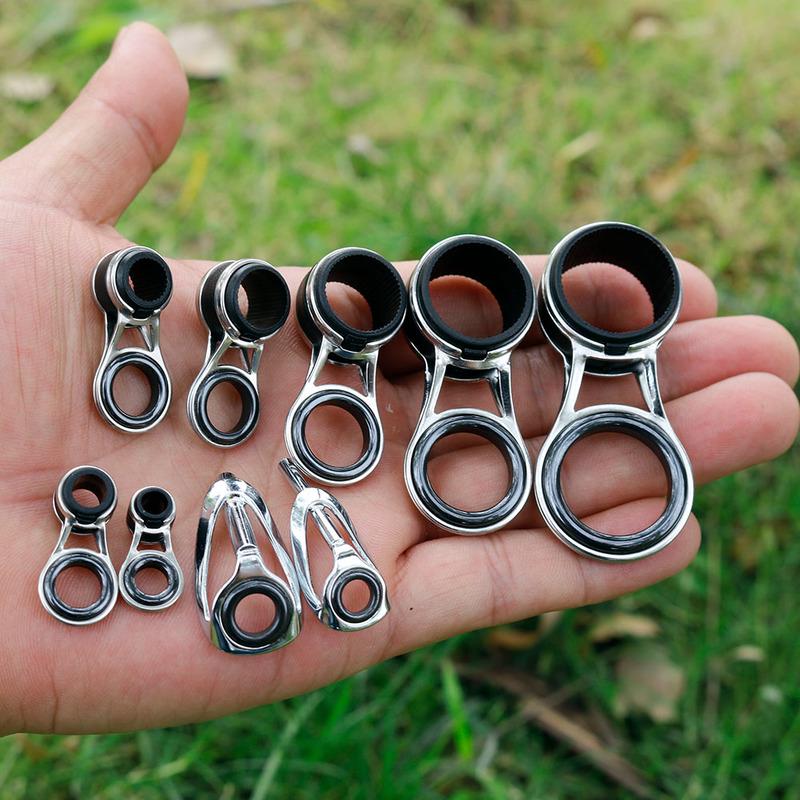 55 шт./лот, направляющие кольца для удочки, ремонтный комплект для наконечника удочки, кольца для глаз, аксессуары Peche, рыболовные снасти