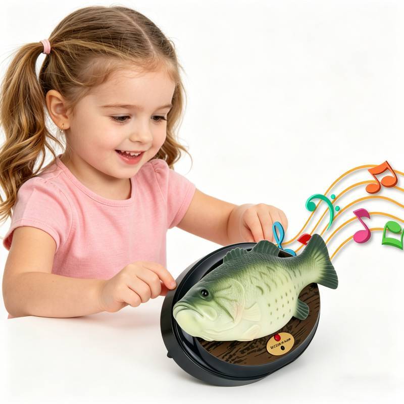 Realistic Moving Electronic Fish Toy With Singing And Dancing For Childrens Play