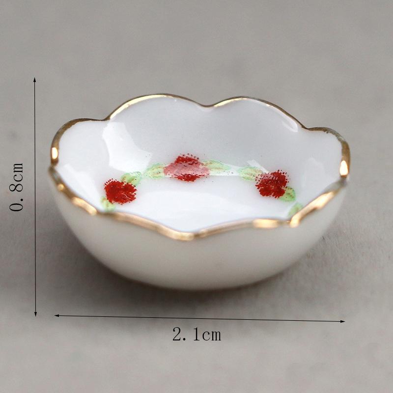 1 набор украшений для кукольного домика, мини-керамический набор для чая, имитация чайника, модель игрушки, аксессуары для миниатюрного кукольного домика 1/12