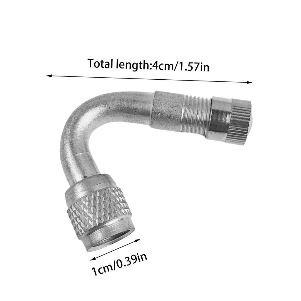 Motorcycle Air Valve, Tire Valve Extension Adapter, 90° Extension, L-Shaped Air Valve, For Moped