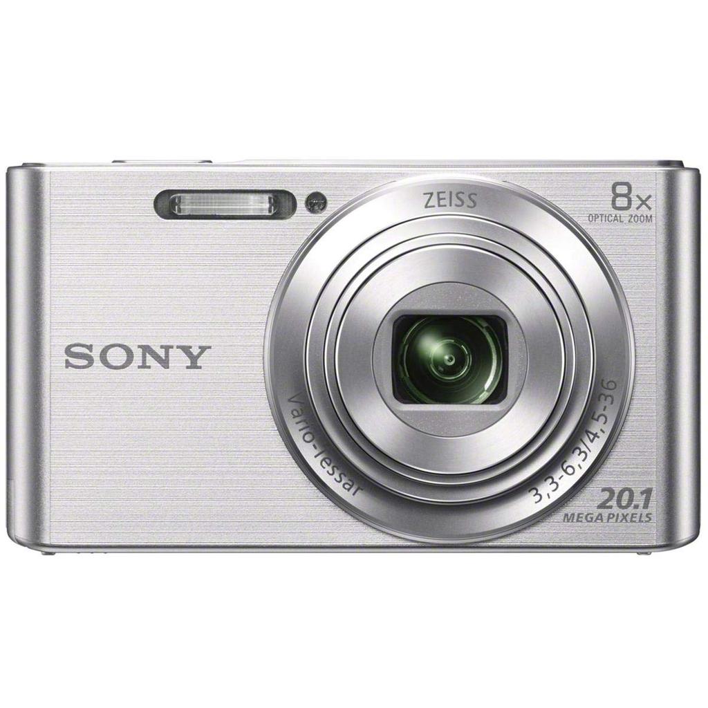 Цифровая камера Sony DSCW830, 20,1 МП, ЖК-экран 2,7 дюйма (Серебряный)