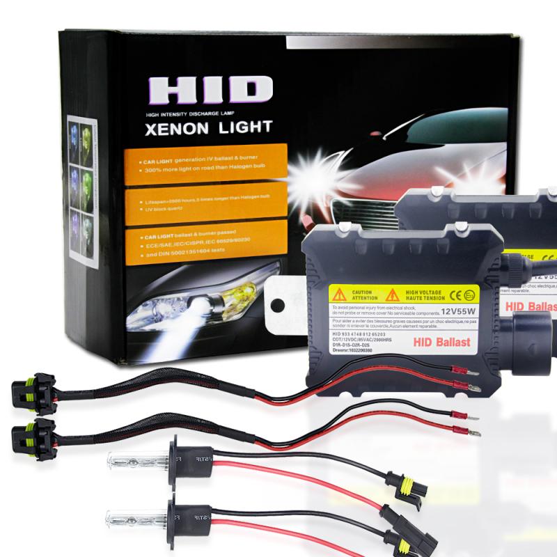 2 шт./компл. 55 Вт H1 HID ксеноновые лампы для переоборудования фар 3000-12000K для автомобиля