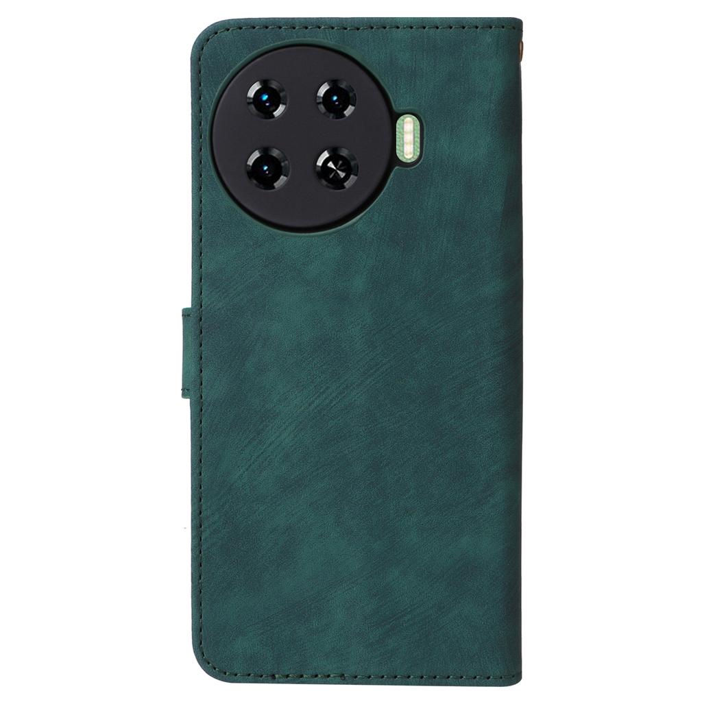 Чехол для TECNO Spark 20 Pro+ KJ7 с ремешком на руку, кошелек с RFID-защитой, кожаная обложка