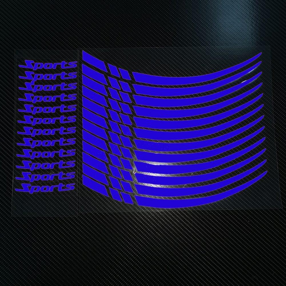 Комплект наклеек-полосок на обод мотоциклетного колеса, 12 штук для колес 18 21 дюйм