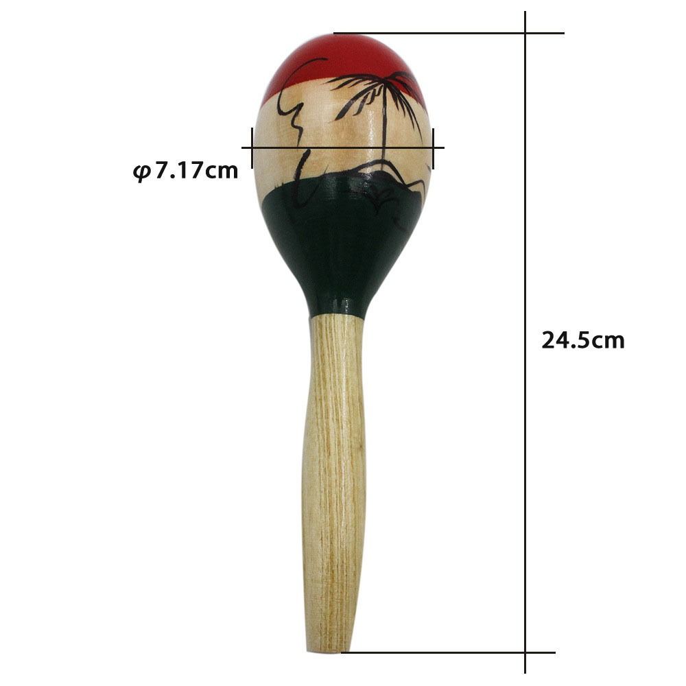 1Pair Percussion Instruments Wooden Maracas Wood Orff Instruments High Quality Percussion Shakers