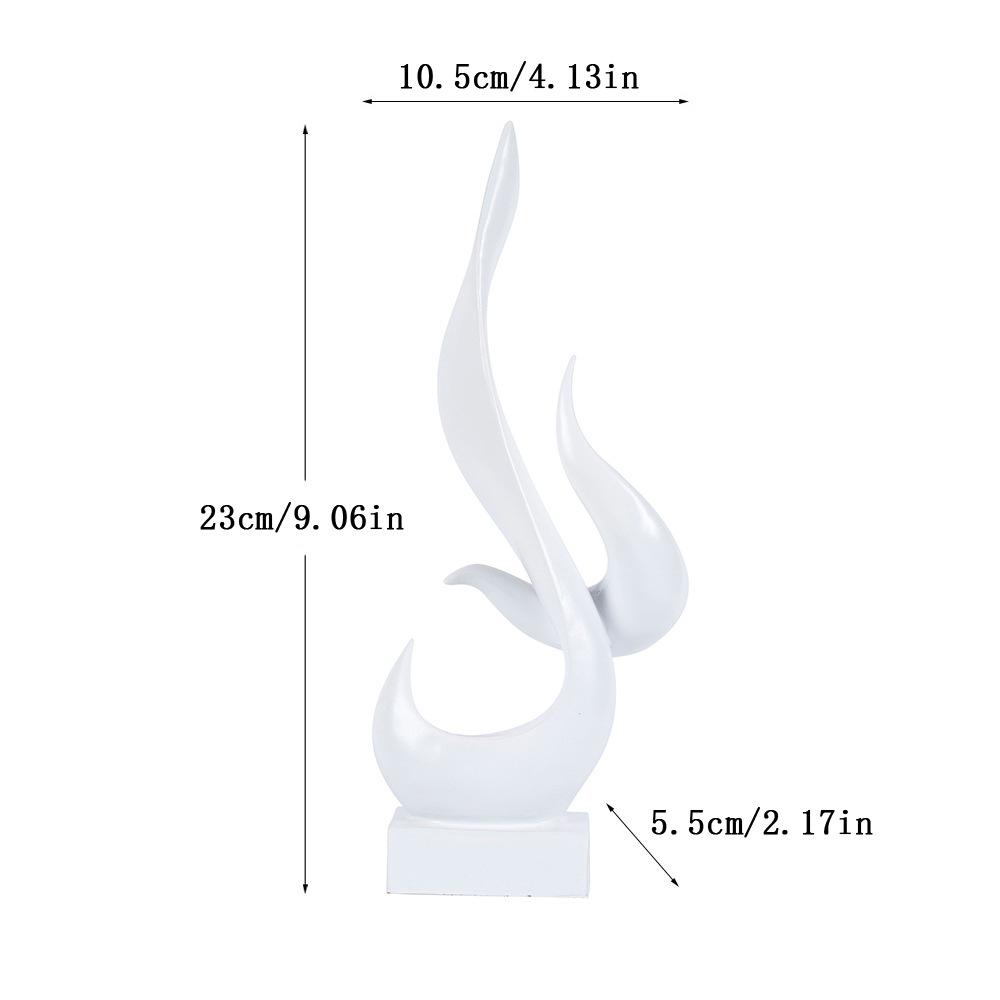 1 шт. Современные креативные украшения в виде пламени для дома, гостиной, офиса, рабочего стола, винного шкафа, телевизора, из смолы, создающие атмосферу
