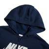 Nike Kids Letter Logo Printed Casual Hoodie Kids Hoodies Dark-Blue FD2990-410