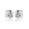 Imitation Silver Dolphin Zircon Earrings - Korean-style Small Accessories for Women