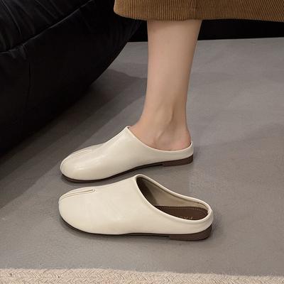 Ретро черные ленивые мокасины одинарные туфли женские туфли 2025 новая осенняя корейская версия однопедальная сумка головные и полутапочки