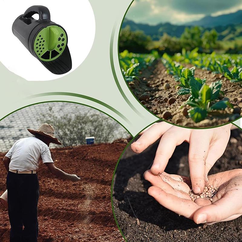 Ручной встряхиватель-разбрасыватель семян для садового газона - регулируемые размеры отверстий, идеально подходит для распределения семян