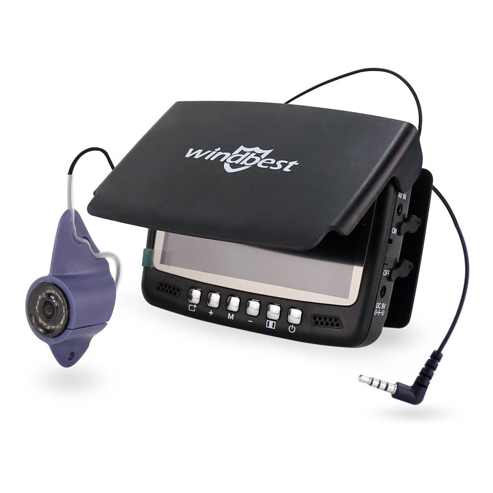 Рыбопоисковый эхолот с камерой для подводной съемки 4,3 дюйма с функцией обнаружения якоря