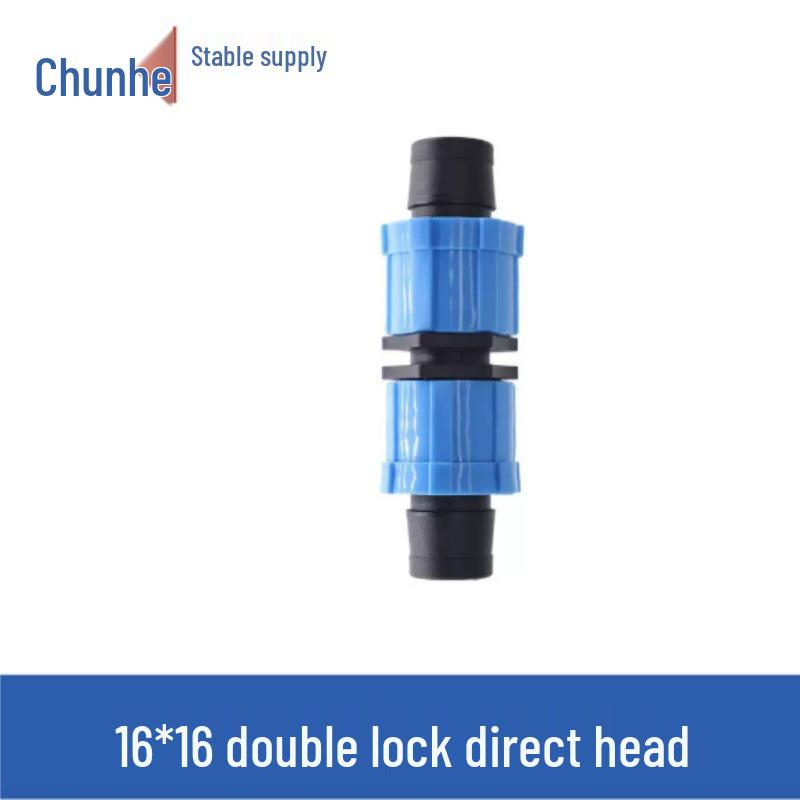 Набор аксессуаров для капельной ленты 16 мм: Тройник, Замок, Байпас, Наружная резьба для Сада, Теплицы, Сельского хозяйства.