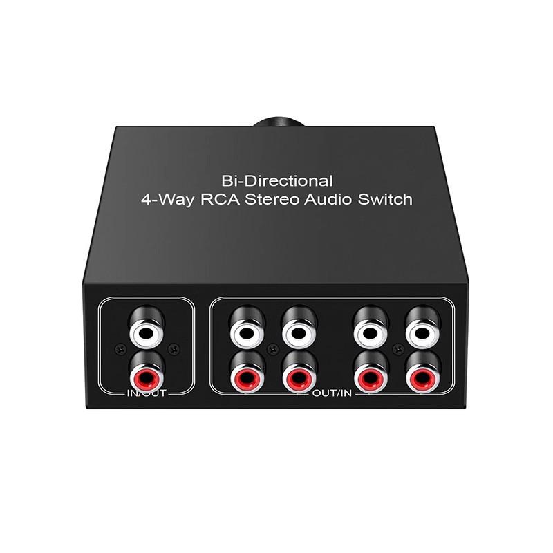 RCA 4-in 1-out Hi-Fi Lossless Stereo Audio Switcher Adapter